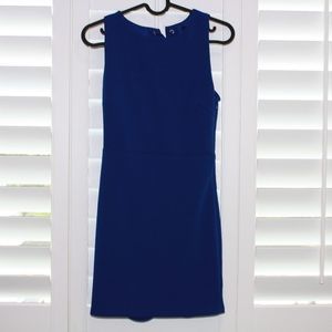 FOREVER 21 Royal Blue body con dress with lace up back